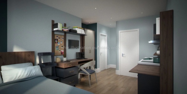 Advantages of en-suite rooms in Dublin student housing,Dublin student flats with a balcony.